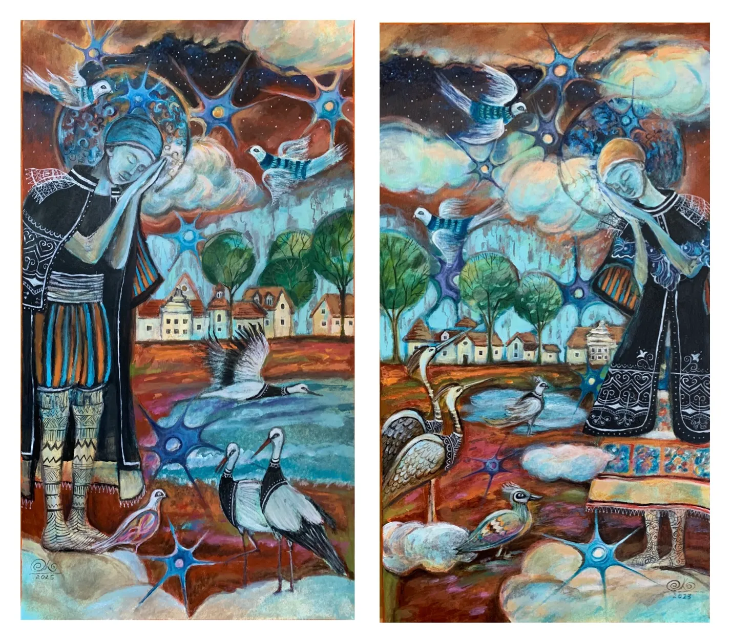 Dyptyk - sen - 50x90